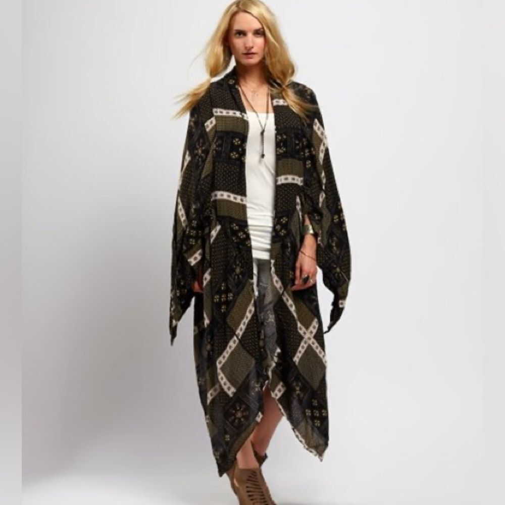 Free people Free People Twilight & Ivory Festival Scarf Print Duster - Picture 11 of 13
